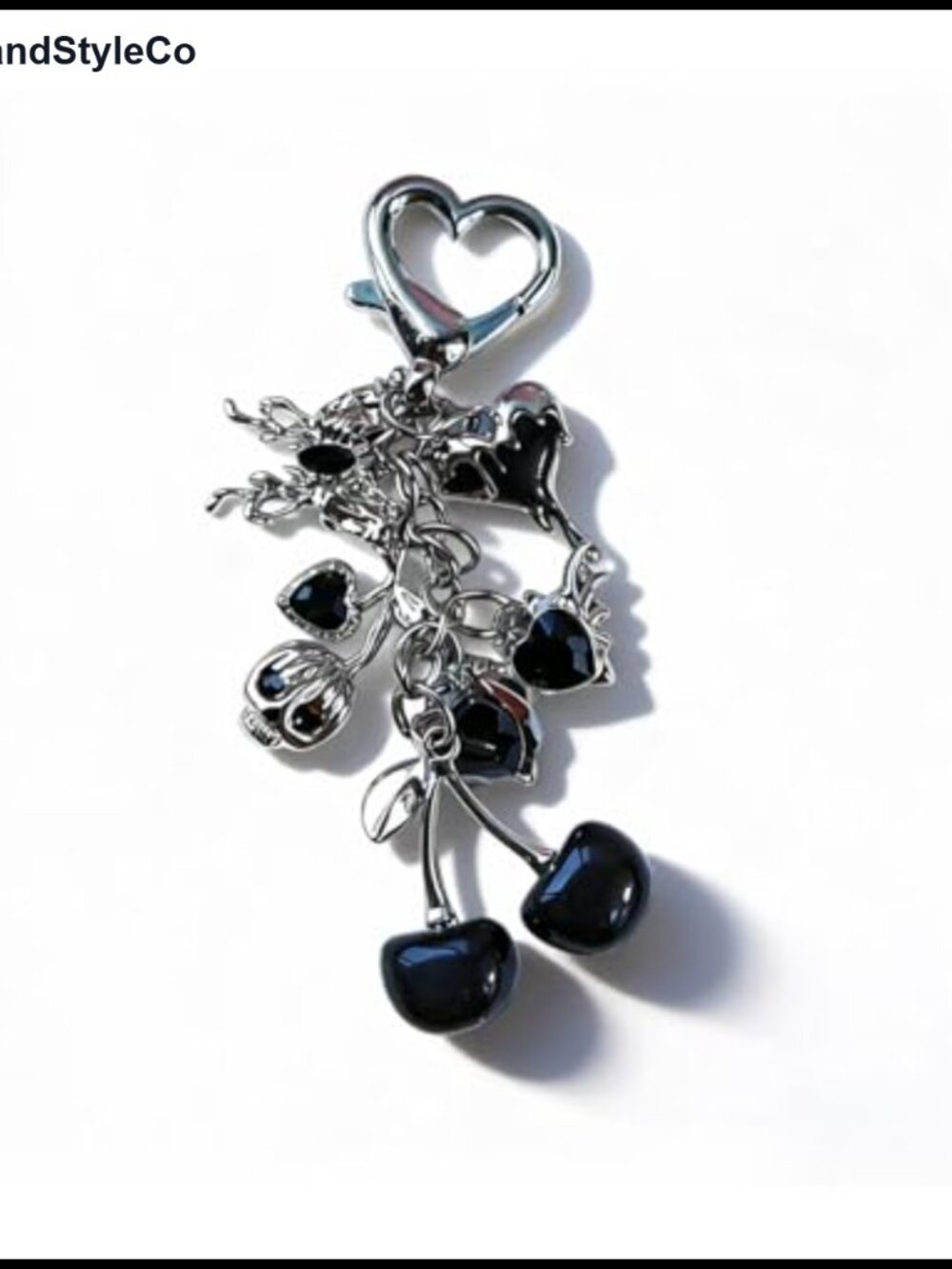 Cherry Gothic Keychain Bag Charm Purse Accessory